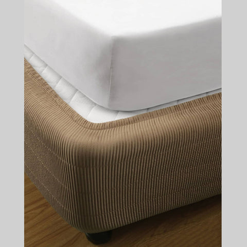Darrahopens Home & Garden > Bathroom Accessories Ramesses Vertical Quilted Valance Mocha QUEEN