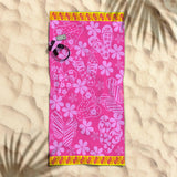 Darrahopens Home & Garden > Bathroom Accessories Rans Premium Cotton Jacquard Beach Towel Thongs Pink