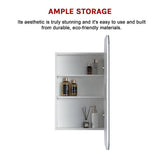 darrahopens Home & Garden > Bathroom Accessories Rectangle Wall Hung Bathroom Mirror Shaving Cabinet Vanity Matte White