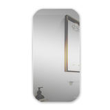 darrahopens Home & Garden > Bathroom Accessories Rectangle Wall Hung Bathroom Mirror Shaving Cabinet Vanity Matte White