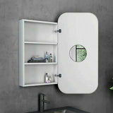 darrahopens Home & Garden > Bathroom Accessories Rectangle Wall Hung Bathroom Mirror Shaving Cabinet Vanity Matte White