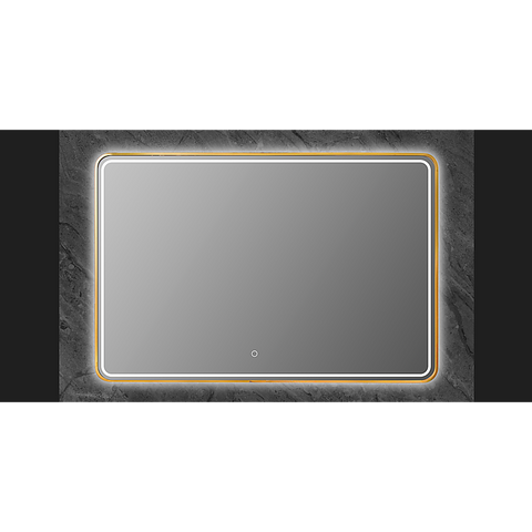 Darrahopens Home & Garden > Bathroom Accessories Rectangular Mirror LED Anti-Fog 3 Colours Illuminated Bathroom Living Room