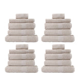 darrahopens Home & Garden > Bathroom Accessories Royal Comfort 20 Piece Cotton Bamboo Towel Bundle Set 450GSM Luxurious Absorbent - Beige