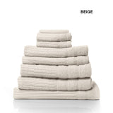 darrahopens Home & Garden > Bathroom Accessories Royal Comfort Eden Egyptian Cotton 600GSM 8 Piece Luxury Bath Towels Set - Beige