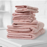 darrahopens Home & Garden > Bathroom Accessories Royal Comfort Eden Egyptian Cotton 600GSM 8 Piece Luxury Bath Towels Set - Blush