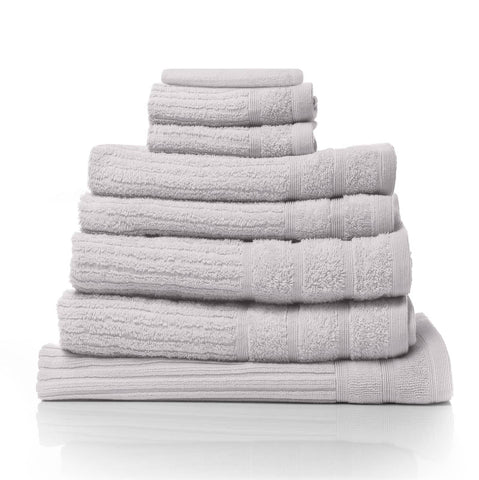 darrahopens Home & Garden > Bathroom Accessories Royal Comfort Eden Egyptian Cotton 600GSM 8 Piece Luxury Bath Towels Set - Holly