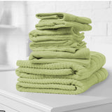 darrahopens Home & Garden > Bathroom Accessories Royal Comfort Eden Egyptian Cotton 600GSM 8 Piece Luxury Bath Towels Set - Spearmint