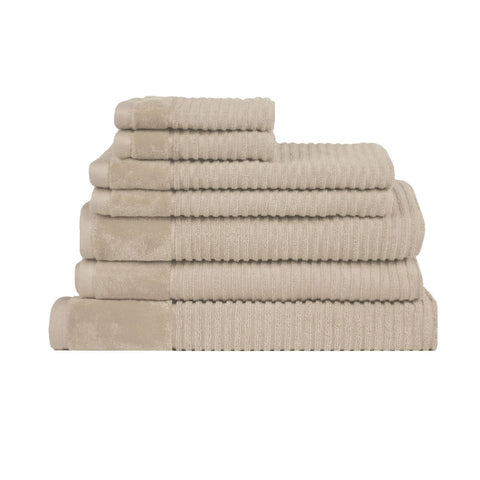 Darrahopens Home & Garden > Bathroom Accessories Royal Excellency 7 Piece Cotton Bath Towel Set - Plaster