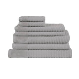 Darrahopens Home & Garden > Bathroom Accessories Royal Excellency 7 Piece Cotton Bath Towel Set - Silver