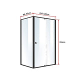 darrahopens Home & Garden > Bathroom Accessories Semi Frameless Shower Screen (114~122)x 195cm & (89~92)x 195cm Side AS/NZS Glass