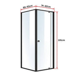 darrahopens Home & Garden > Bathroom Accessories Semi Frameless Shower Screen (74~82)x 195cm & (89~92)x 195cm Side AS/NZS Glass