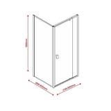 darrahopens Home & Garden > Bathroom Accessories Semi Frameless Shower Screen (74~82)x 195cm & (89~92)x 195cm Side AS/NZS Glass