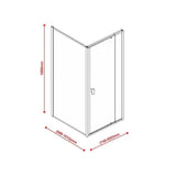 darrahopens Home & Garden > Bathroom Accessories Semi Frameless Shower Screen (74~82)x 195cm & (98~101)x 195cm Side AS/NZS Glass