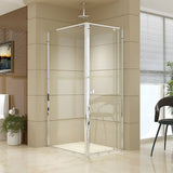 darrahopens Home & Garden > Bathroom Accessories Semi Frameless Shower Screen (74~82)x 195cm & (98~101)x 195cm Side AS/NZS Glass
