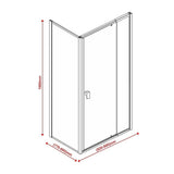 darrahopens Home & Garden > Bathroom Accessories Semi Frameless Shower Screen (82~90)x 195cm & (77~80)x 195cm Side AS/NZS Glass