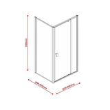 darrahopens Home & Garden > Bathroom Accessories Semi Frameless Shower Screen (82~90)x 195cm & (89~92)x 195cm Side AS/NZS Glass