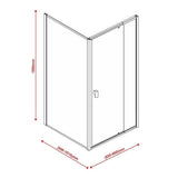 darrahopens Home & Garden > Bathroom Accessories Semi Frameless Shower Screen (82~90)x 195cm & (98~101)x 195cm Side AS/NZS Glass