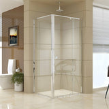 darrahopens Home & Garden > Bathroom Accessories Semi Frameless Shower Screen (98~106)x 195cm & (77~80)x 195cm Side AS/NZS Glass