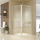 darrahopens Home & Garden > Bathroom Accessories Semi Frameless Shower Screen (98~106)x 195cm & (98~101)x 195cm Side AS/NZS Glass