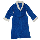 Darrahopens Home & Garden > Bathroom Accessories Sherpa Bath Robe Blue S/M