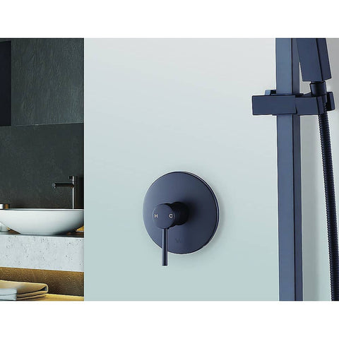darrahopens Home & Garden > Bathroom Accessories Shower Bath Mixer Tap Bathroom Electroplated Matte Black