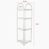 darrahopens Home & Garden > Bathroom Accessories Shower Corner Shelf White Caddy Bathroom Shelves Organiser Bath Storage Rack 4