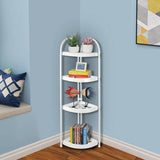 darrahopens Home & Garden > Bathroom Accessories Shower Corner Shelf White Caddy Bathroom Shelves Organiser Bath Storage Rack 4