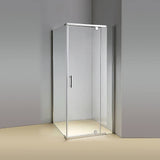 darrahopens Home & Garden > Bathroom Accessories Shower Screen 1000x1000x1900mm Framed Safety Glass Pivot Door By Della Francesca