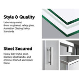 darrahopens Home & Garden > Bathroom Accessories Shower Screen 1000x900x1900mm Framed Safety Glass Pivot Door By Della Francesca