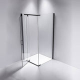darrahopens Home & Garden > Bathroom Accessories Shower Screen 1200x1000x1900mm Framed Safety Glass Pivot Door By Della Francesca