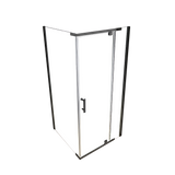 darrahopens Home & Garden > Bathroom Accessories Shower Screen 1200x700x1900mm Framed Safety Glass Pivot Door By Della Francesca