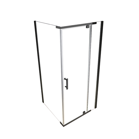 darrahopens Home & Garden > Bathroom Accessories Shower Screen 1200x700x1900mm Framed Safety Glass Pivot Door By Della Francesca