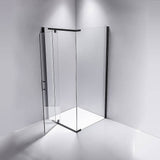 darrahopens Home & Garden > Bathroom Accessories Shower Screen 1200x800x1900mm Framed Safety Glass Pivot Door By Della Francesca