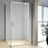 darrahopens Home & Garden > Bathroom Accessories Shower Screen 1200x800x1900mm Framed Safety Glass Pivot Door By Della Francesca