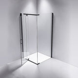 darrahopens Home & Garden > Bathroom Accessories Shower Screen 900x700x1900mm Framed Safety Glass Pivot Door By Della Francesca