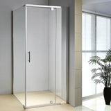 darrahopens Home & Garden > Bathroom Accessories Shower Screen 900x800x1900mm Framed Safety Glass Pivot Door By Della Francesca