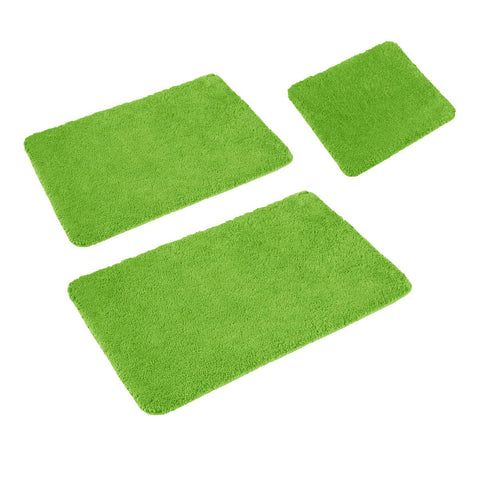 Darrahopens Home & Garden > Bathroom Accessories Sleim Set of 3 Bath Mat Set Green