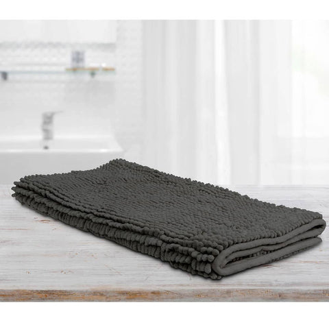 Darrahopens Home & Garden > Bathroom Accessories Toggle Microfiber Bath Mat Large Charcoal