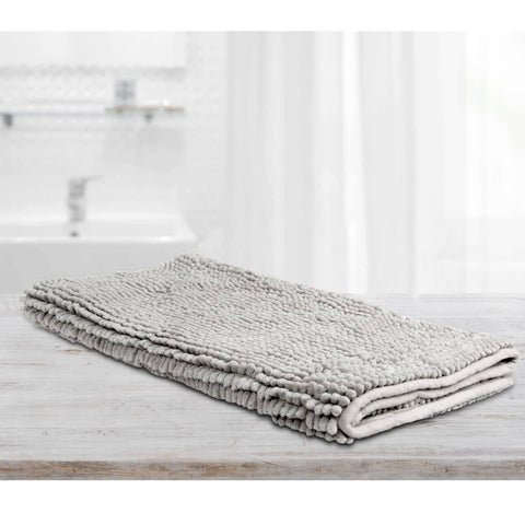 Darrahopens Home & Garden > Bathroom Accessories Toggle Microfiber Bath Mat Large Silver
