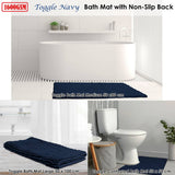 Darrahopens Home & Garden > Bathroom Accessories Toggle Microfiber Bath Mat Medium Navy