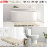 Darrahopens Home & Garden > Bathroom Accessories Toggle Microfiber Bath Mat Medium Stone