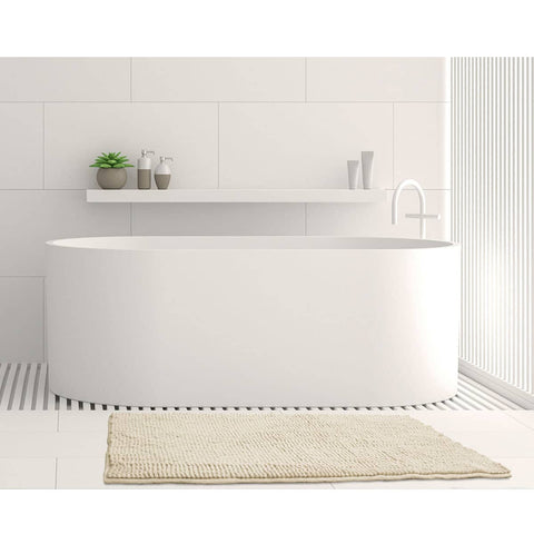 Darrahopens Home & Garden > Bathroom Accessories Toggle Microfiber Bath Mat Medium Stone