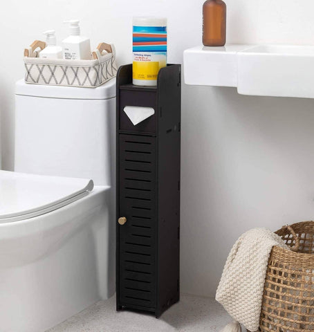 Darrahopens Home & Garden > Bathroom Accessories Toilet Paper Roll Holder for Bathroom (Black, 80 cm)