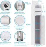 Darrahopens Home & Garden > Bathroom Accessories Toilet Paper Roll Holder for Bathroom (White, 80 cm)