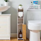 Darrahopens Home & Garden > Bathroom Accessories Toilet Paper Roll Holder for Bathroom with roller (Bamboo, 76cm)