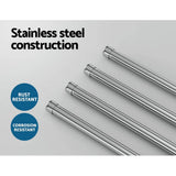 Darrahopens Home & Garden > Bathroom Accessories Towel Rail Rack Holder 4 Bars Wall Mounted Stainless Steel Swivel Hook