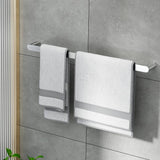 Darrahopens Home & Garden > Bathroom Accessories Towel Rail Rack Holder Single 600mm Wall Mounted Stainless Steel Silver