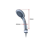 darrahopens Home & Garden > Bathroom Accessories WELS 8" Rain Shower Head Set Rounded Dual Heads Faucet High Pressure Hand Held