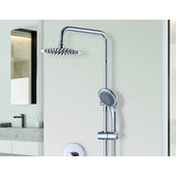 darrahopens Home & Garden > Bathroom Accessories WELS 8" Rain Shower Head Set Rounded Dual Heads Faucet High Pressure Hand Held