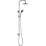 darrahopens Home & Garden > Bathroom Accessories WELS 8" Rain Shower Head Set Rounded Dual Heads Faucet High Pressure Hand Held